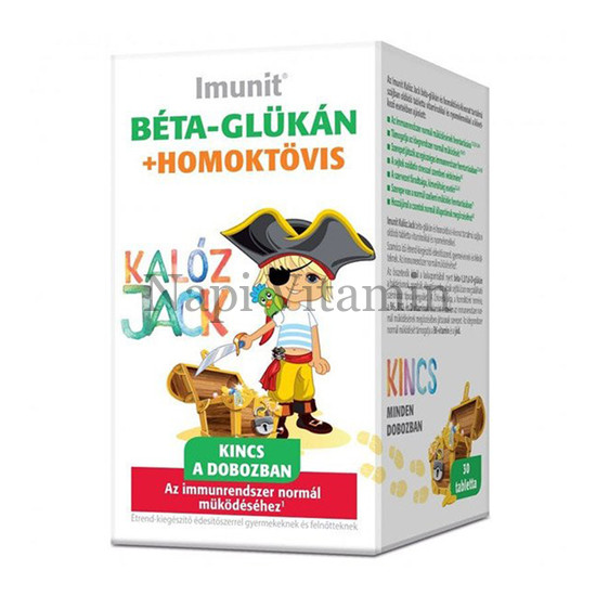 Imunit Kalóz Jack béta-glükán + homoktövis tabletta 30x